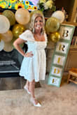 Wore this for my bridal shower and rehearsal dinner, so many compliments and I felt so pretty in it. - Sydney S.