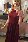 This is by far my favorite dress I've ordered from Lulus!! I wore it to homecoming and it was so comfortable and easy to move in. I absolutely love it!! I really like the burgundy color and the fit of the dress because it was so flattering. My best buy yet! - Mackenzie S.