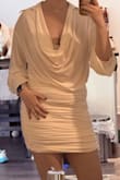 Lovvveee~ this would be a great dress for a night out. It's super comfortable and the skirt section is decently thick so it feels solid. Because it has a collar I can technically wear it to work, and I just put a dark-tone undershirt beneath it to keep appropriate. But chest tape or pasties make this a banger look for girl's night or parties! - Heather A.