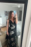 I love the train. I am 5'3 and even in my highest heels it was a little long on me. I will need to get it hemmed. The sparkles shed a bit throughout the night. I got lots of compliments. - Brynna J.