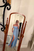 The dress fit perfect. I will be wearing it to my son's wedding. I'm so excited. I love the color blue - Michele H.