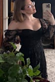 I really wanted to love this dress! I bought it for a concert (everyone dresses up for this artist). Per the advice in the reviews, I sized down to an XS. Unfortunately, even an XS was too loose in the top. This made no sense, I'm a 32DD! The shoulders fall off at the drop of a hat. I thought, ok, maybe I can make this work as an off-the-shoulder moment? But the top totally crumples without the shoulders staying up. The waist is somehow also loose. Will be returning. - Lauren F.