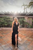 I'm a wedding singer and buy the majority of my dresses from Lulus. I think this is my favorite! It is the perfect floor length, and the slit up the side makes it easy to move in. I love the lace-up back for a truly custom size. I got so many compliments. 10/10! - Angie P.