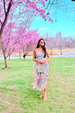 It fits perfectly to size, the dress is light, feels so soft on the body as if I am wearing nothing. Liked the colors - subtle, cool and pleasant to the eyes. The only little thing I would improve is the shoulder strips hook, which keeps getting loose, but otherwise it's a perfect dress for summers, flaunt it either on vacation or event or just a friend's hangout. Don't get surprised if you get a lot of compliments on the dress. - Aruna S.