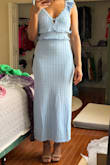 Pretty dress, just not super flattering on me. I think it's gorgeous, feels good, and is well made. - Kamaria P.