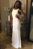 I purchased this dress for my daughter for prom.She loved it.Fits perfect on her.We also liked that it was floor length.This dress made her feel so beautiful.We ordered a small.Thanks Lulus! - Jerry P.