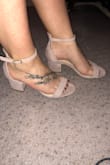 The shoe is adorable, very comfortable, and easily fits my wide foot. I usually wear between a 5 and 5.5 in womens shoes. I ordered a 5.5 as that is the smallest size they carry and they fit more like a 6.5-7  :-*( I am disappointed that I will have to return them because they are perfect!! - Marissa M.