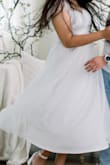 I wore this dress for a spring photoshoot and it was absolutely perfect! It looked stunning on camera and felt incredibly comfortable to wear. I have zero complaints, highly recommend! - Sanjula M.
