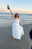 I loved this dress! It fit me perfectly and was so flattering. I really enjoyed the fact that the waist was dropped a little. It was also great quality. Worth every penny spent!! - Jodi G.