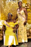 I bought this dress for my birthday celebration. I ordered a large, but I felt a medium would have been better. I got it altered because it was way too long at the bottom. The quality is very good and it fits my body well. - Soniamae K.