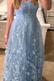 I thought this dress was beautiful. The only thing I didn't like was that the top part was a bit flimsy, otherwise I would I highly recommend! The medium was too tight went with a large. - Victoria V.