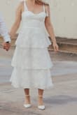 I wore this dress for engagement pictures. It was super comfortable. I do have a smaller chest, so the cups were a little big for me, but overall fit great. - Grace H.