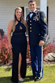 I wore this dress to a military ball/gala and got so many compliments all night! The fit was really flattering, especially through the waist and hips. It hugged in the right places without feeling too tight, and the material had enough stretch to be comfortable for hours. The slit is just the right height, where it looks elegant but still a little sexy. Overall, I would definitely recommend this dress for formal events. It's elegant, flattering, and not "too much". I got so many compliments! - Christian S.