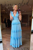 I loved this dress! Wore it to a black tie wedding in Charleston and got one million compliments on it. Felt like a princess. I should warn that the lace on the dress gets caught VERY easily, so I did have to be careful with that, but I would order this again in a heartbeat. Was a little big, but I wouldn't size down - Andrea N.