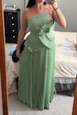 Absolutely gorgeous and so flattering. Unfortunately, the waist was super tight, and I just wasn't comfortable. Would be amazing for a formal wedding guest dress! - Liz H.