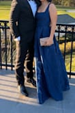 Dress was super comfortable and pretty. Got tons of compliments. Length was perfect (wearing 3.5 heels) - Melina C.