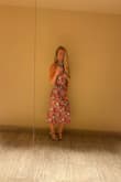 I was nervous about material showing flaws. Fits seamless. My new favorite "going out/wedding" dress! - Arielle E.