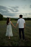 I ordered this dress because I wanted to match the color with the Texas bluebonnet flowers for my engagement pictures, and it was just perfect. I was feeling like in the first season of Bridgerton I have big breasts, so I had to use size M, but the S was ok too, just a little tight in the breast. - Barbara R.