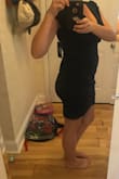 This dress hides my baby pooch and makes my butt look great! I wore it to work and it was so comfy! - Gabrielle D.