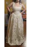 I went based on my largest measurement, and the dress ended up fitting really well. It was long on the bottom, and the straps were falling when I moved around while trying it on, but nothing that alterations can't fix. Overall, I'm very happy with it! - Josslyn A.