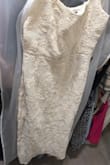 Absolutely beautiful dress fits perfectly, it is a bit see through, but with nude under clothes nobody will notice it. - Monica O.