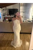 I absolutely love this dress, but it is lacking some structure, which I think I may take to a bridal tailor to add some better boning or make it a corset. The lace detail is absolutely gorgeous on this dress and looks so good in person! - Fernanda G.