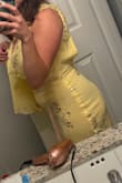 The back was flappy in a weird way, and didn't sit right, tight on the bum.. - Karina B.