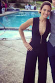 I bought this to wear to a fancy wedding reception last summer and I recently wore it again when I attended a charity gala and both occasions elicited a slew of compliments. This jumpsuit is comfortable, sexy, flattering and eye-catching. Like most clothing, it runs long, so I got it hemmed. However, this is par for the course for me because I am average height and never wear super-tall heels, so I get every single dress and jumpsuit I buy hemmed. The first time I wore it, I also used a little fashion tape to keep the top in place, but I went without it the second time and it was still fine. I know this will be an outfit that I resurface pretty regularly for a very long time- it's amazing! - Aranya T.