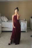 The dress itself is so pretty and flows beautifully. Bought this dress for prom but unfortunately cancelled plans this year, will definitely wear to another event in the future though. I'm fairly short so I will have to get it altered to fit my height but besides that it fits perfectly and the adjustable straps are everyyyttthhhiiinnnggg :) - Crystal C.