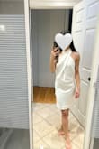 Bought this dress for my bachelorette, and I'm so disappointed that it didn't fit me. It was so loose everywhere, it looked like I was wearing a pillow case. I'm a petite woman with a small bust and a small waist, and this dress was not for me! - Ashley M.