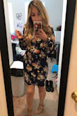 Light material and it's super classy and cute! Love it!!! Can't wait to wear it for the upcoming spring event I got! - Linda S.