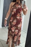 Great fit, very elegant and pretty. Material was soft and flowy. Bought it on sale, definitely worth it. - Atisha B.