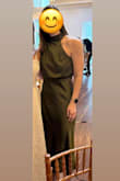 Very classy dress, love the fabric! Happy with the quality. I am 5'8, 145lbs, and I ordered a medium. Fit was wonderful. Just make sure you have a steamer to get out the wrinkles! - Ilze S.