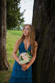 I ordered this dress for my daughter's prom.  When she tried it on, she was shocked at how perfect it fit.  We did take up one of the layers (shorter girl problems).  The color is stunning! - Peggy A.