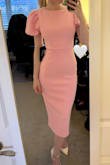 Fits true to size and great quality. The shade of pink is stunning. Perfect for any fancy event, I hope I get to wear it again! - Alexandra M.
