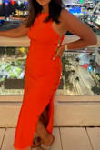This dress was perfect for a night out in the city.  Could be worn either with a high heel sandal or a flat.  I got lots of compliments on it. I like that it's a short dress underneath visible from side but has the longer back and front for coverage - open buttons on the side gives it some style and pop. - Gianna D.