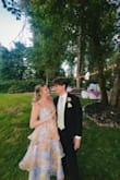 Perfect garden party wedding vibes! Received many compliments on it! I loved the pattern. I would say the dress is slightly more poofy on the bottom than shown on the model tho. - Rachel V.