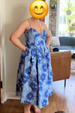 I ordered this dress despite all the negative reviews and SO glad I did. Absolutely love it. It does scratch a little but doesnt seem to bothersome. For reference: I am about 5.6/5.7ft and weigh about 173. Size L fit perfectly - Iris C.