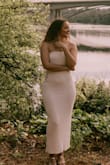 Exactly what I wanted for a photoshoot with my fiance. I loved the asymmetrical cutouts on the sides and the fabric was thick, soft, stretch and comfortable. Will re-wear this dress many times I am sure! - Aislynn A.