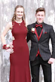 I wore this to prom and I got lots of compliments. The color was rich and the material was medium quality. I was able to wear a nude strapless bra with it. - Lily H.
