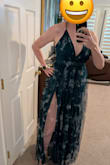 I'm in love with this dress. The tulle overlay makes the dress feel like I am a fairy goddess, and the high slits (double!) give a little more edge than most similar dresses. This dress will be perfect for a dramatic night out. It's also the perfect length for this tall girl. - Amanda E.