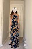 I love this dress so much that I tried buying it again about a year later in a smaller size. Still way way too long even in heels. Otherwise fits like a glove. - Jamie F.