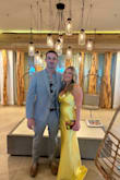 Wore this beautiful dress for my cousin's wedding in the Florida Keys!! Perfect color, fit was wonderful - long in the back which added more of a dramatic look! Comfortable, danced all night in it! Was going for the Kate Hudson look! - Michelle G.