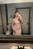 I got a lot of compliments for n this one! I ordered a large and Im 5'7 163 LBs. it was good in the waist and hips, but slightly large in the chest, though I wouldn't size down. Loved this look! The scarf part can be more multiple ways. - Jade A.