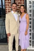 Got this dress for a spring wedding. Got so many compliments on the color and ruffles. The chest area can be a little much, but I was able to reduce the v-neck with a stitchy gun! - Rebecca S.