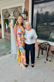 This dress is very flattering, comfortable to wear, and the colors POP! - Christine M.
