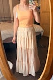 Wore this for spring photos and it was so flowy and dreamy. - Katelyn D.