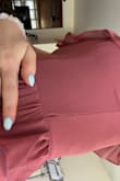 Side seam ripping out only after having dress on for an hour. Dress was not too tight. Requesting to be compensated. - Jamie G.