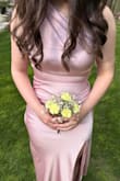 Felt really pretty in this dress! I've never worn a more fitted dress before, so I was a bit skeptical, but I felt pretty and confident in this dress at the end of the night. I appreciated that it didn't need to be hemmed for when I took my heels off. - Morgan B.