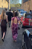 This dress was absolutely perfect. I wore it to a friends wedding in the English countryside. It was a perfect fit on me literally to a T. I will say I have small boobs and the cups have no stretch, so if you are anything bigger than a small C it probably wont fit around the bust. It looks very expensive in person and when on. 10/10 - Rebecca M.